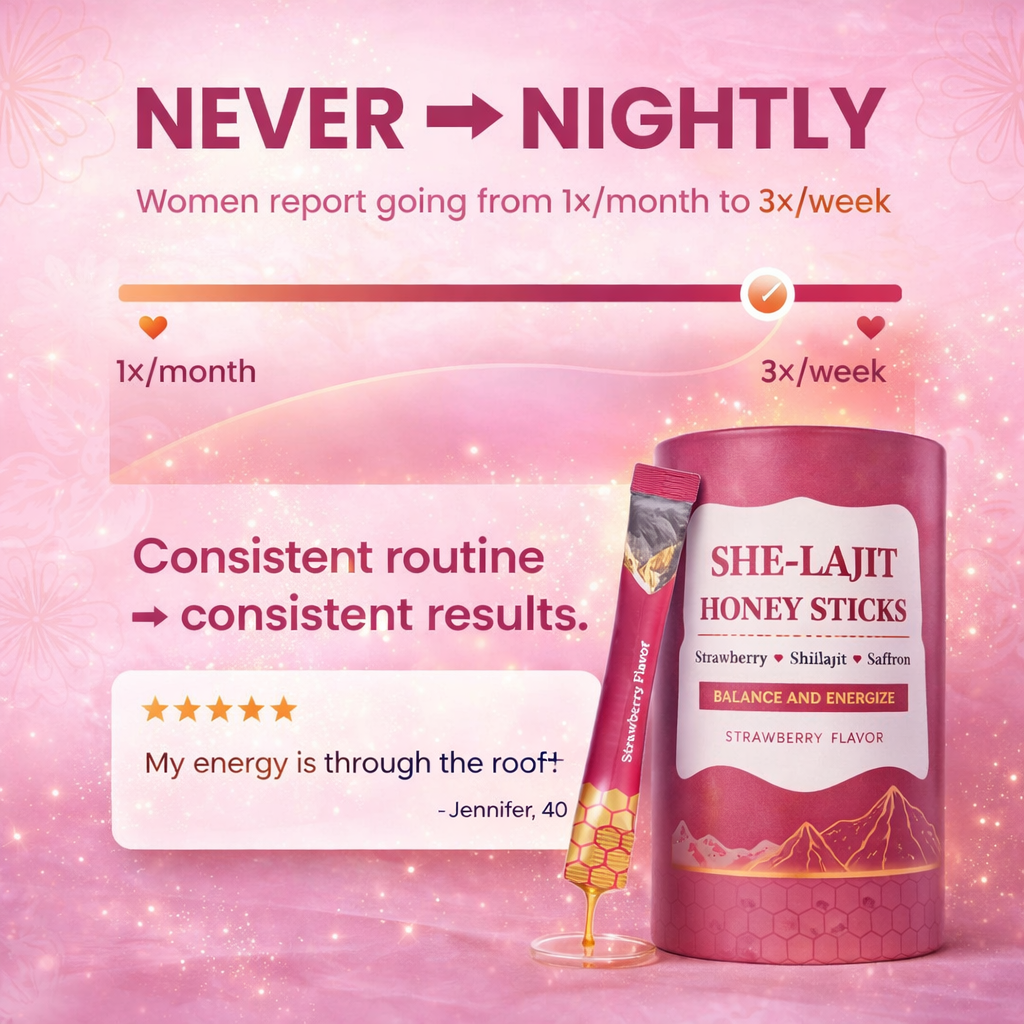 She-lajit Sticks for Women – Strawberry Honey Energy